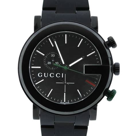 gucci mens watch blue face|gucci black chronograph watch.